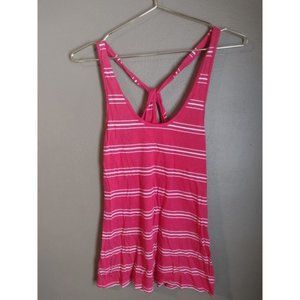 Gap Factory  S Small Tank Top Women Sleeveless Pink White